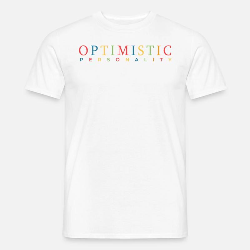 Optimist - Männer T-Shirt - Weiß