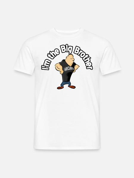 Brother Große Sicherheit - Männer T-Shirt - Weiß