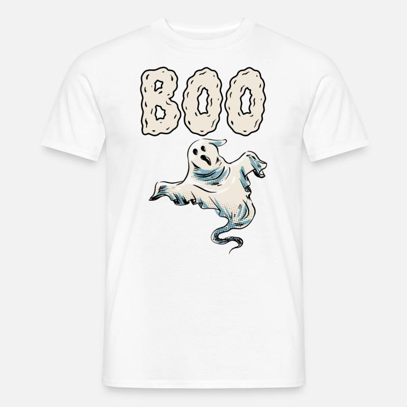 Ghost Boo - Männer T-Shirt - Weiß