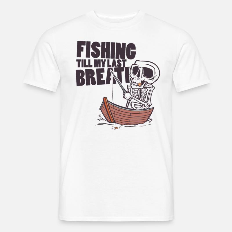 Fisch bis zum Tod - Männer T-Shirt - Weiß