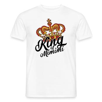 Sarkastischer König King of mimimi Statement Krone - Männer T-Shirt - Weiß - Vorne - AI Model Male 178 dark (178cm)
