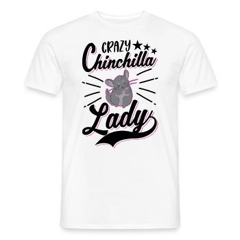 Crazy Chinchilla lady - Männer T-Shirt - Weiß - Vorne - AI Model Male 178 dark (178cm)