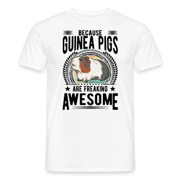 Cochon d’Inde Cadeau Cochon d’Inde - T-shirt homme - blanc - Devant - AI Model Male 178 dark (178cm)