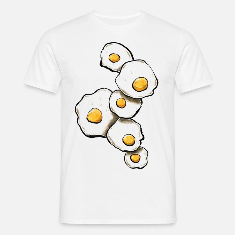 Spiegeleier - Männer T-Shirt - Weiß