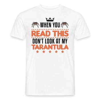 Tarantula Spider Tarantula - Men's T-Shirt - white - Front - AI Model Male 178 dark (178cm)
