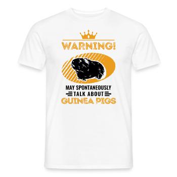 Cochon d’Inde Cadeau Cochon d’Inde - T-shirt homme - blanc - Devant - AI Model Male 178 dark (178cm)