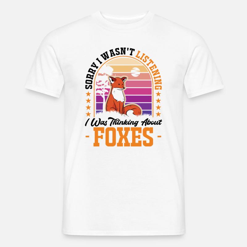 Fuchs Geschenk - Männer T-Shirt - Weiß