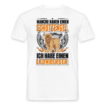 Leonberger Schutzengel - Männer T-Shirt - Weiß - Vorne - AI Model Male 178 dark (178cm)