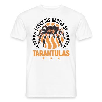 Easily distracted by Tarantulas Tarantel - Männer T-Shirt - Weiß - Vorne - AI Model Male 178 dark (178cm)