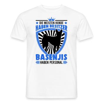 Basenji Personal Kongoterrier - Männer T-Shirt - Weiß - Vorne - AI Model Male 178 dark (178cm)