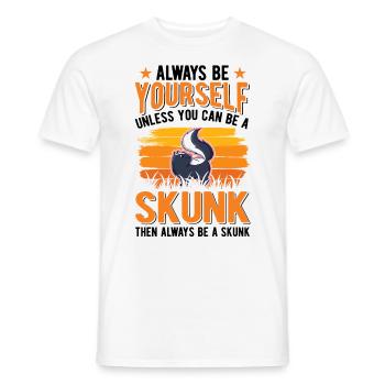 Soyez toujours vous-même à moins que vous ne puissiez être une Skunk - T-shirt homme - blanc - Devant - AI Model Male 178 dark (178cm)