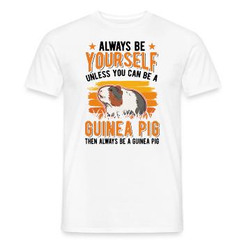 Cochon d’Inde Cadeau Cochon d’Inde - T-shirt homme - blanc - Devant - AI Model Male 178 dark (178cm)