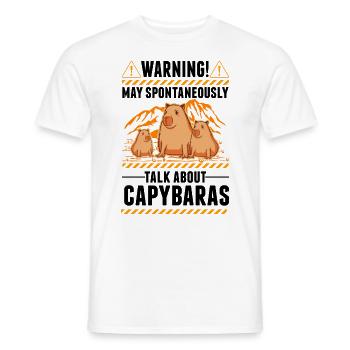 Capybara Wasserschwein Capibara - T-shirt homme - blanc - Devant - AI Model Male 178 dark (178cm)