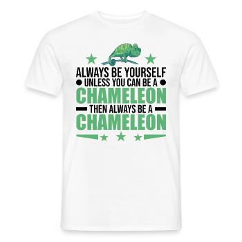 Soyez toujours vous-même à moins que vous ne puissiez être un caméléon - T-shirt homme - blanc - Devant - AI Model Male 178 dark (178cm)