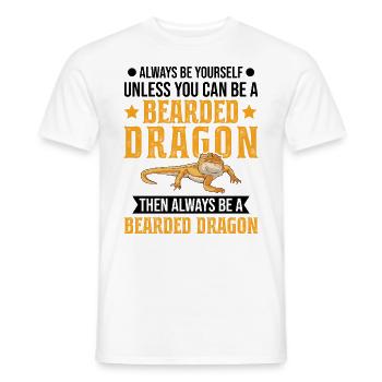 Bartagame Bearded Dragon - Männer T-Shirt - Weiß - Vorne - AI Model Male 178 dark (178cm)