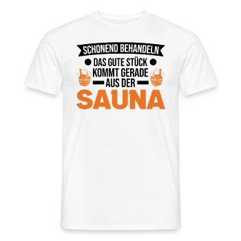 Sauna Saunieren Saunagänger - Männer T-Shirt - Weiß - Vorne - AI Model Male 178 dark (178cm)