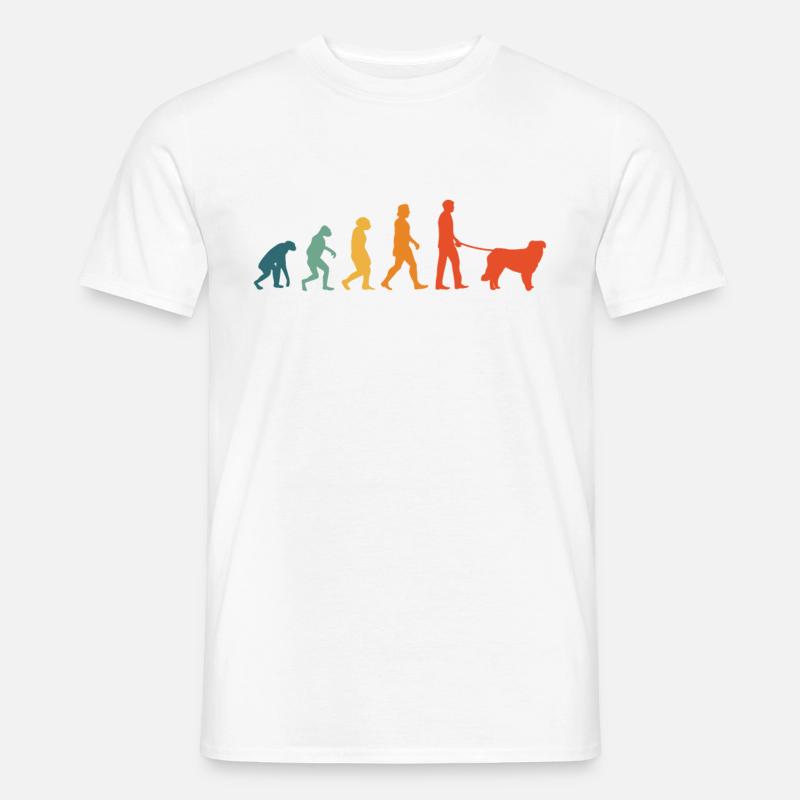 Kuvasz Evolution Rétro - T-shirt homme - blanc