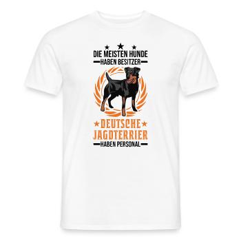 Deutscher Jagdterrier Personal - Männer T-Shirt - Weiß - Vorne - AI Model Male 178 dark (178cm)