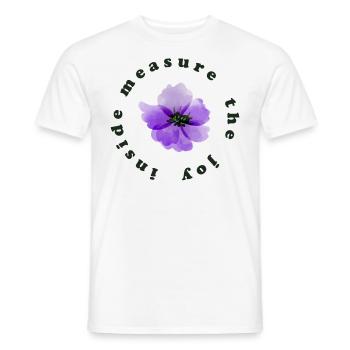 innerliche Freude - Männer T-Shirt - Weiß - Vorne - AI Model Male 178 dark (178cm)