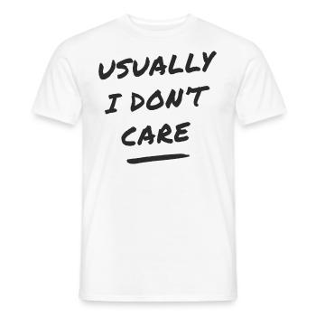 mir egal - Männer T-Shirt - Weiß - Vorne - AI Model Male 178 dark (178cm)