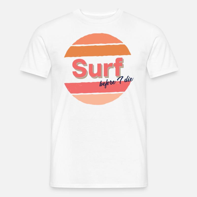 Surfen - Männer T-Shirt - Weiß