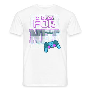 Für NFT spielen - Männer T-Shirt - Weiß - Vorne - AI Model Male 178 dark (178cm)