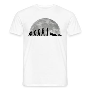 Tondeuse à gazon robotisée Evolution Moon Tondeuse à gazon robotisée - T-shirt homme - blanc - Devant - AI Model Male 178 dark (178cm)