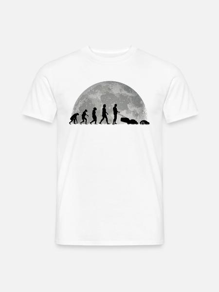 Mähroboter Evolution Mond Rasenroboter - Männer T-Shirt - Weiß