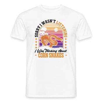 Corn Snake Cadeau Corn Snake - T-shirt homme - blanc - Devant - AI Model Male 178 dark (178cm)