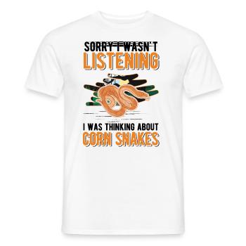 Corn Snake Cadeau Corn Snake - T-shirt homme - blanc - Devant - AI Model Male 178 dark (178cm)