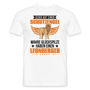 Leonberger Schutzengel - Männer T-Shirt - Weiß - Vorne - AI Model Male 178 dark (178cm)