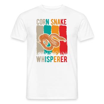 Kornnatter Flüsterer Corn Snake Whisperer - Men's T-Shirt - white - Front - AI Model Male 178 dark (178cm)