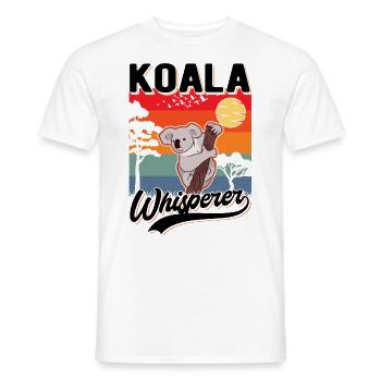 Koala Flüsterer Koala Whisperer Koalabär - Männer T-Shirt - Weiß - Vorne - AI Model Male 178 dark (178cm)