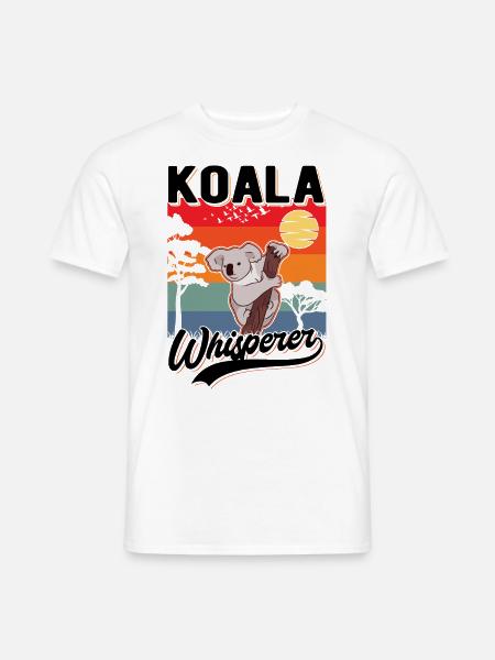 Koala Flüsterer Koala Whisperer Koalabär - Männer T-Shirt - Weiß
