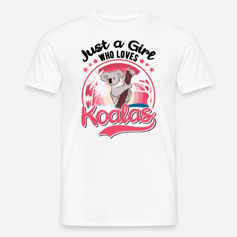 Koala Mädchen Koalabär - Männer T-Shirt - Weiß