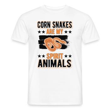 Corn Snake Gift Spirit Animal Corn Snake - T-shirt homme - blanc - Devant - AI Model Male 178 dark (178cm)