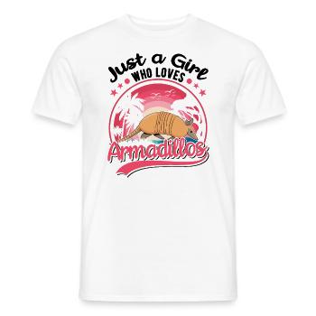 Armadillo Girl Armadillo - Men's T-Shirt - white - Front - AI Model Male 178 dark (178cm)