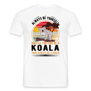 Koala Koalabär - Männer T-Shirt - Weiß - Vorne - AI Model Male 178 dark (178cm)