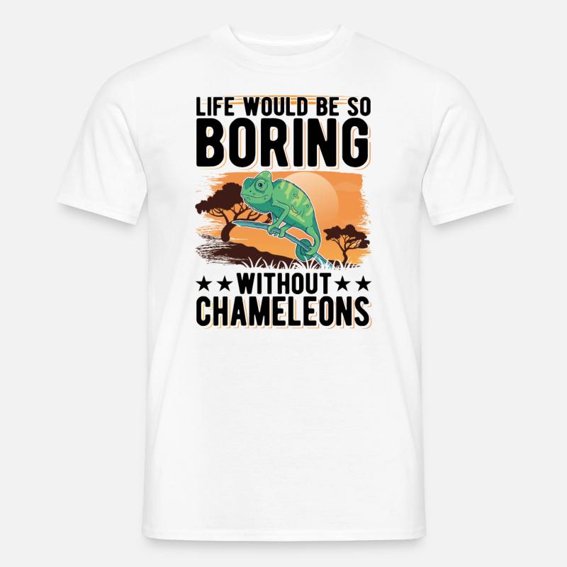 Chameleon Gift Chameleon - Men’s T-shirt - white