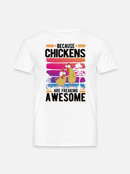 Chicken Farmer Chicken Coop - Men's T-Shirt - white