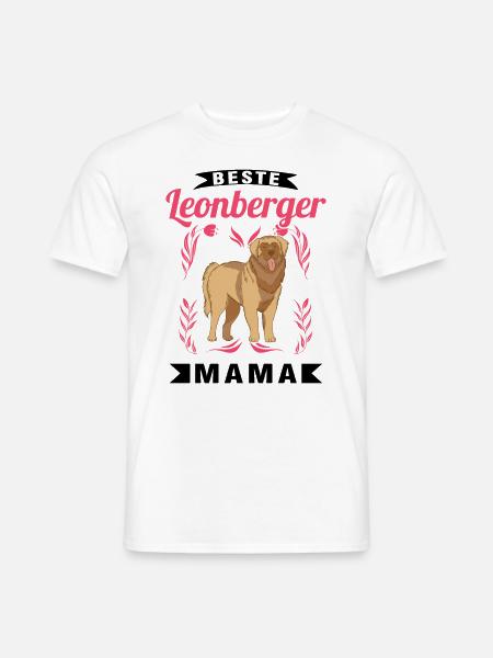 Beste Leonberger Mama - Männer T-Shirt - Weiß