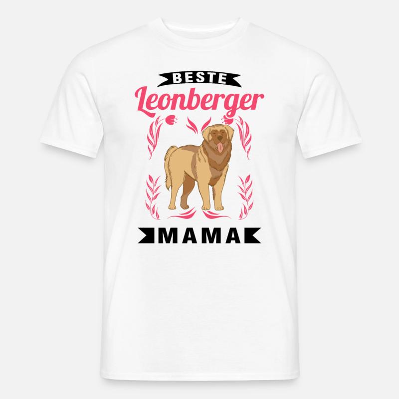 Beste Leonberger Mama - Männer T-Shirt - Weiß