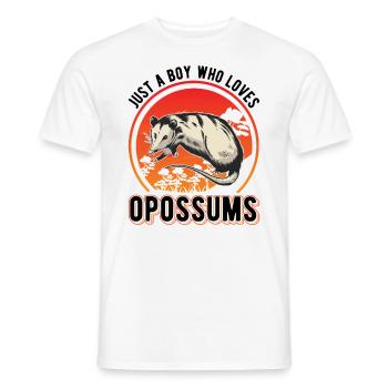 Opossum Young Possum Pouch Rat - Men's T-Shirt - white - Front - AI Model Male 178 dark (178cm)