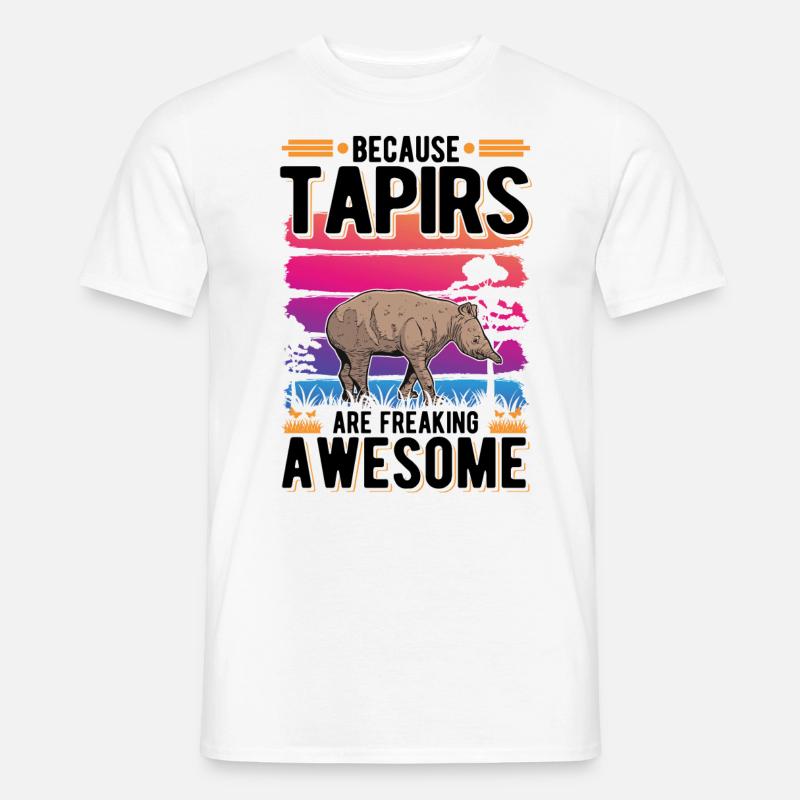 Because Tapirs are freaking awesome - Männer T-Shirt - Weiß