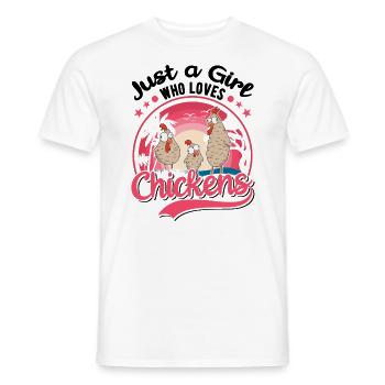 Chicken Girls Chicken Coop - Men's T-Shirt - white - Front - AI Model Male 178 dark (178cm)