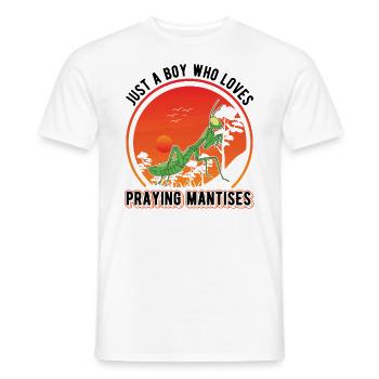 Praying Mantis Young Mantis Mantis - Men's T-Shirt - white - Front - AI Model Male 178 dark (178cm)