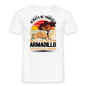 Gürteltier Geschenk Armadillo - Männer T-Shirt - Weiß - Vorne - AI Model Male 178 dark (178cm)