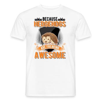 Parce que les hérissons sont effrayants Igel - T-shirt homme - blanc - Devant - AI Model Male 178 dark (178cm)