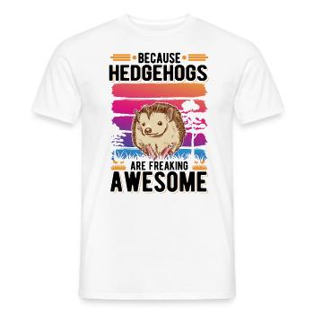 Parce que les hérissons sont effrayants Igel - T-shirt homme - blanc - Devant - AI Model Male 178 dark (178cm)