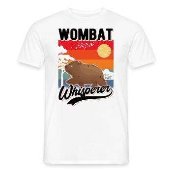 Wombat Flüsterer Wombat Whisperer - Männer T-Shirt - Weiß - Vorne - AI Model Male 178 dark (178cm)